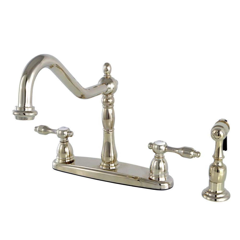 Kingston Brass KB1751TALBS Tudor Centerset Kitchen Faucet