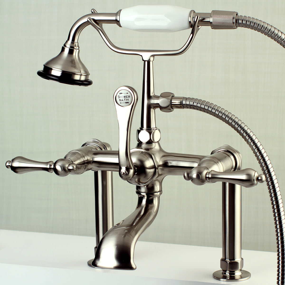 Aqua Vintage Deck Mount Clawfoot Tub Faucet