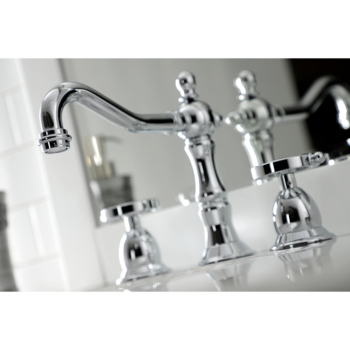 Kingston Brass KS1978RX Belknap Widespread Bathroom Faucet with Brass Pop-Up