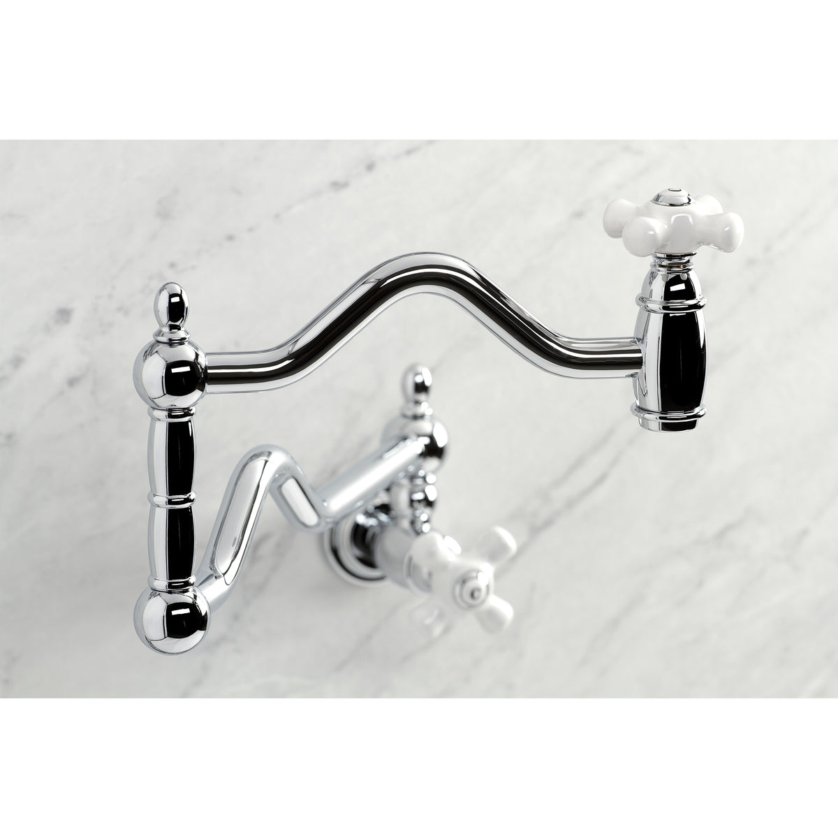 Kingston Brass KS2100PX Heritage Wall Mount Pot Filler