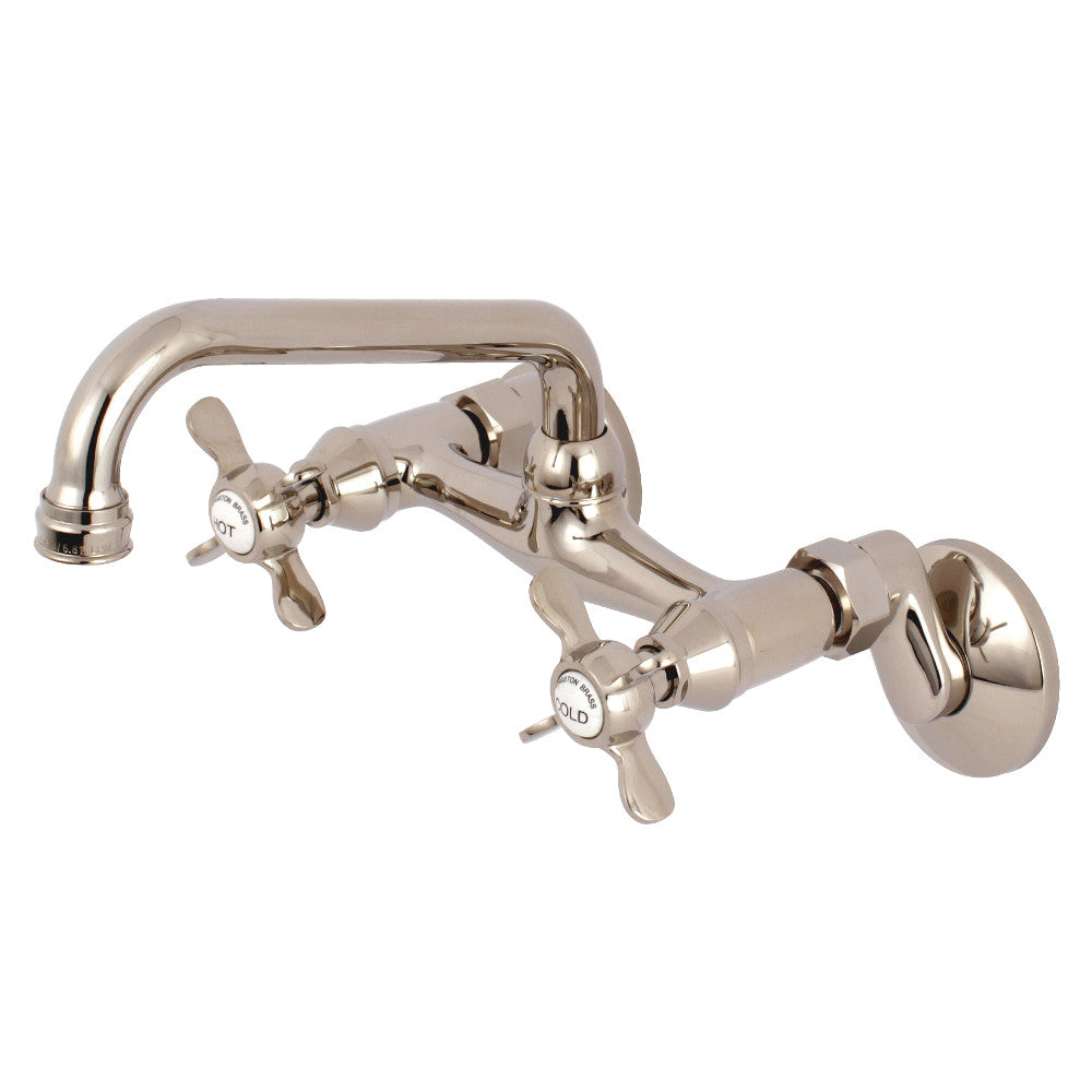 Kingston Brass KS113PB Essex Two Handle Wall Mount Kitchen Faucet