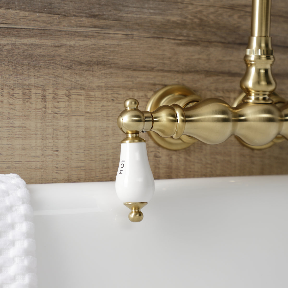 Aqua Vintage 3-3/8 Inch Wall Mount Tub Faucet