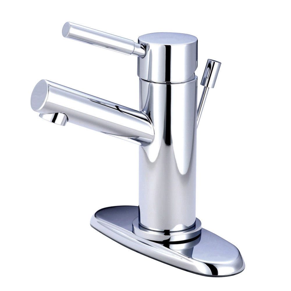 Kingston Brass KS8421DL Concord Single-Handle Bathroom Faucet with Brass Pop-Up and Cover Plate