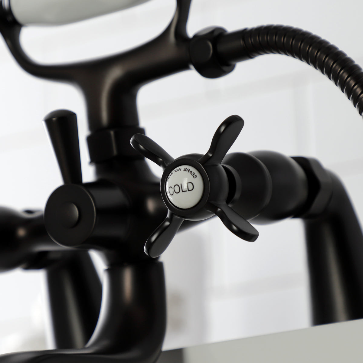 Essex Deck Mount Clawfoot Tub Faucet with Hand Shower