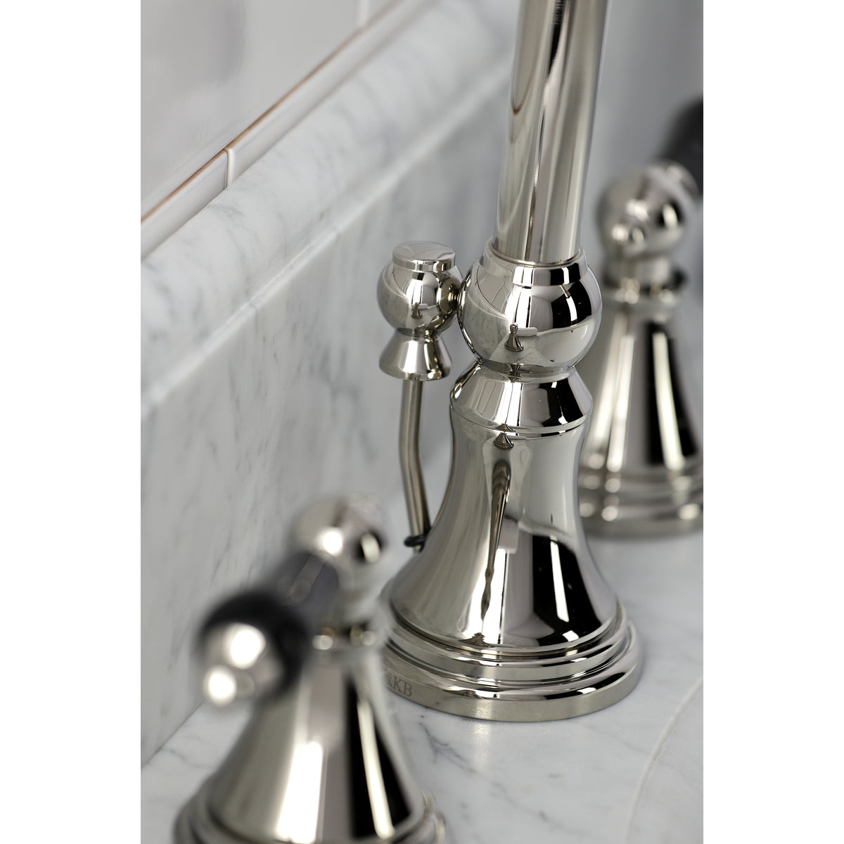 Kingston Brass KS2982PKL Duchess Widespread Bathroom Faucet with Brass Pop-Up