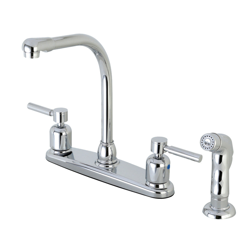 Kingston Brass FB751DLSP Concord 8-Inch Centerset Kitchen Faucet with Sprayer