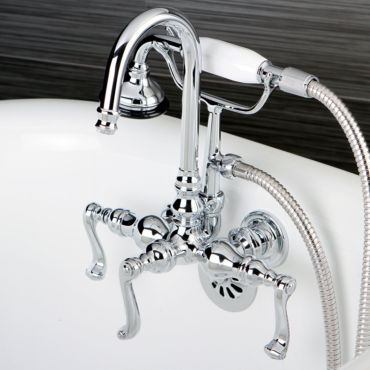 Aqua Vintage Royale Wall Mount Clawfoot Tub Faucet