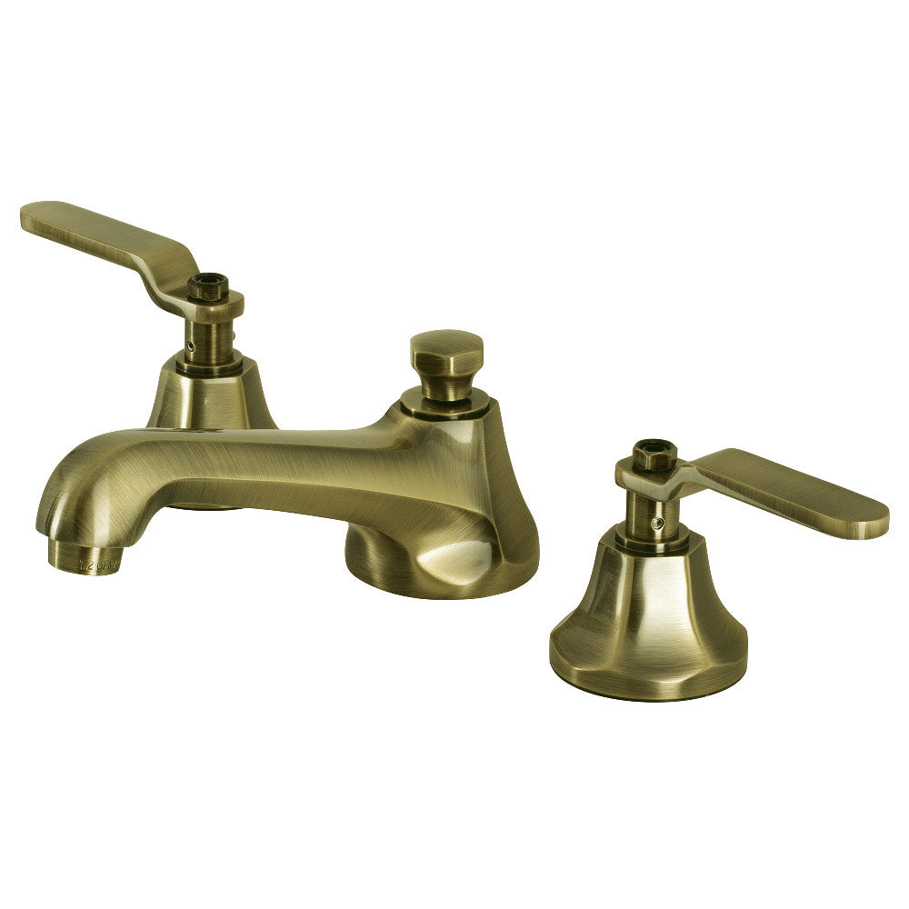 Kingston Brass KS4468KL Whitaker Widespread Bathroom Faucet with Brass Pop-Up