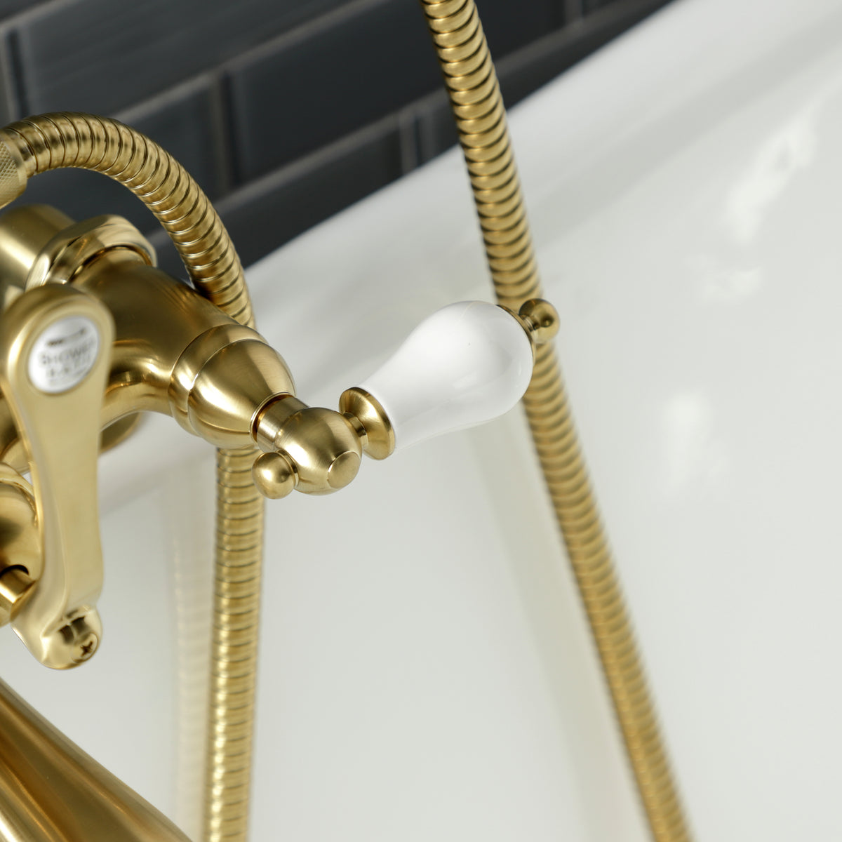 Vintage AE206T1 Vintage 7-Inch Tub Faucet with Hand Shower