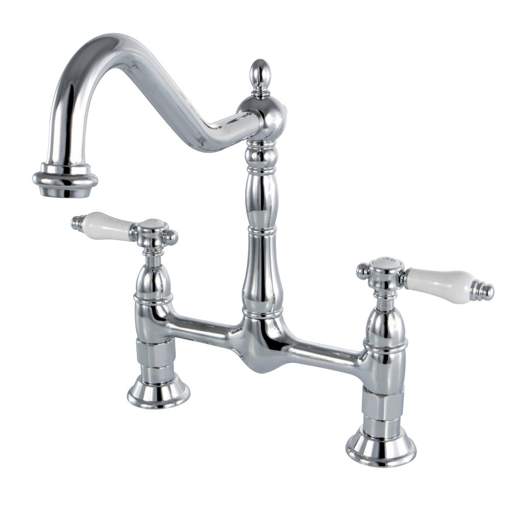 Kingston Brass KS1171BPL Bel-Air Bridge Kitchen Faucet
