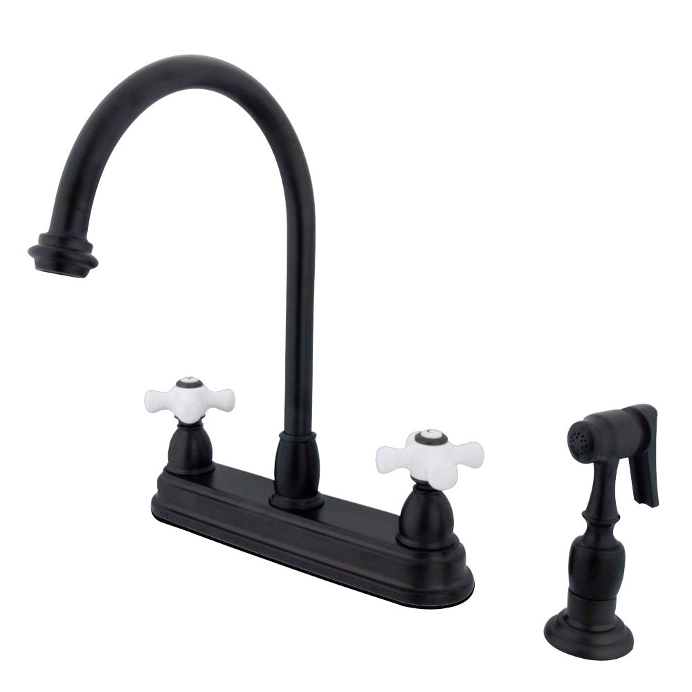 Kingston Brass KB3758PXBS Restoration Centerset Kitchen Faucet