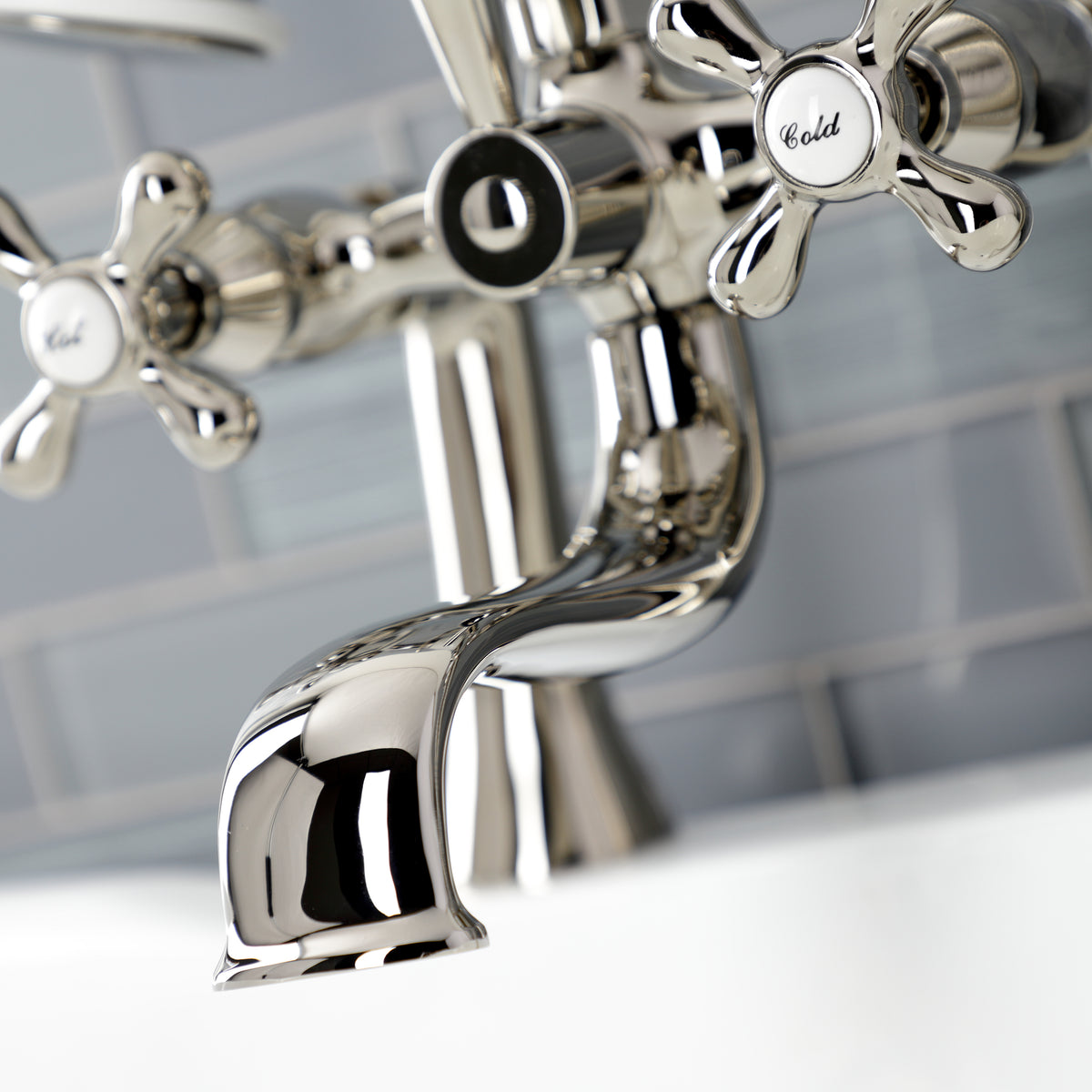 Kingston Deck Mount Clawfoot Tub Faucet with Hand Shower