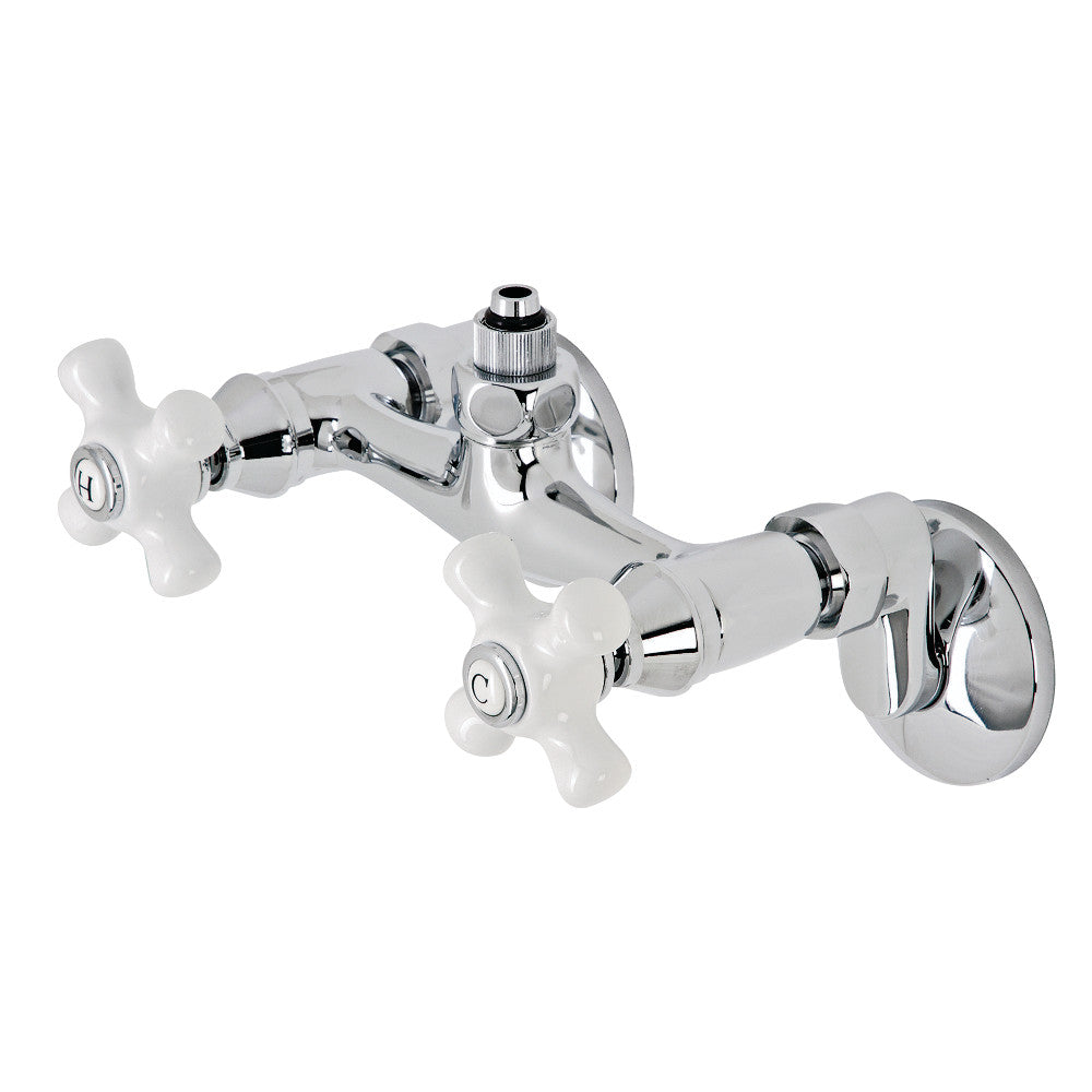 Kingston Brass Vintage Wall Mount Tub Faucet Body with Riser Adapter