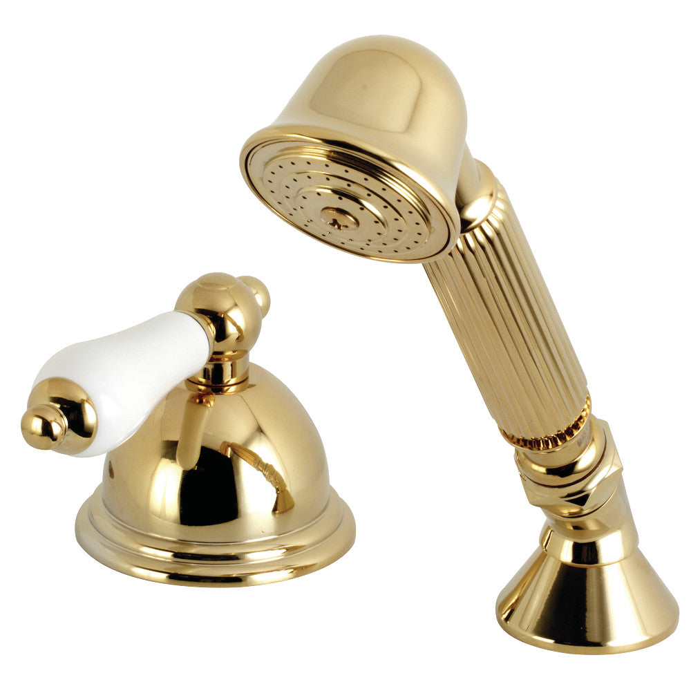 Kingston Brass Deck Mount Hand Shower with Diverter for Roman Tub Faucet