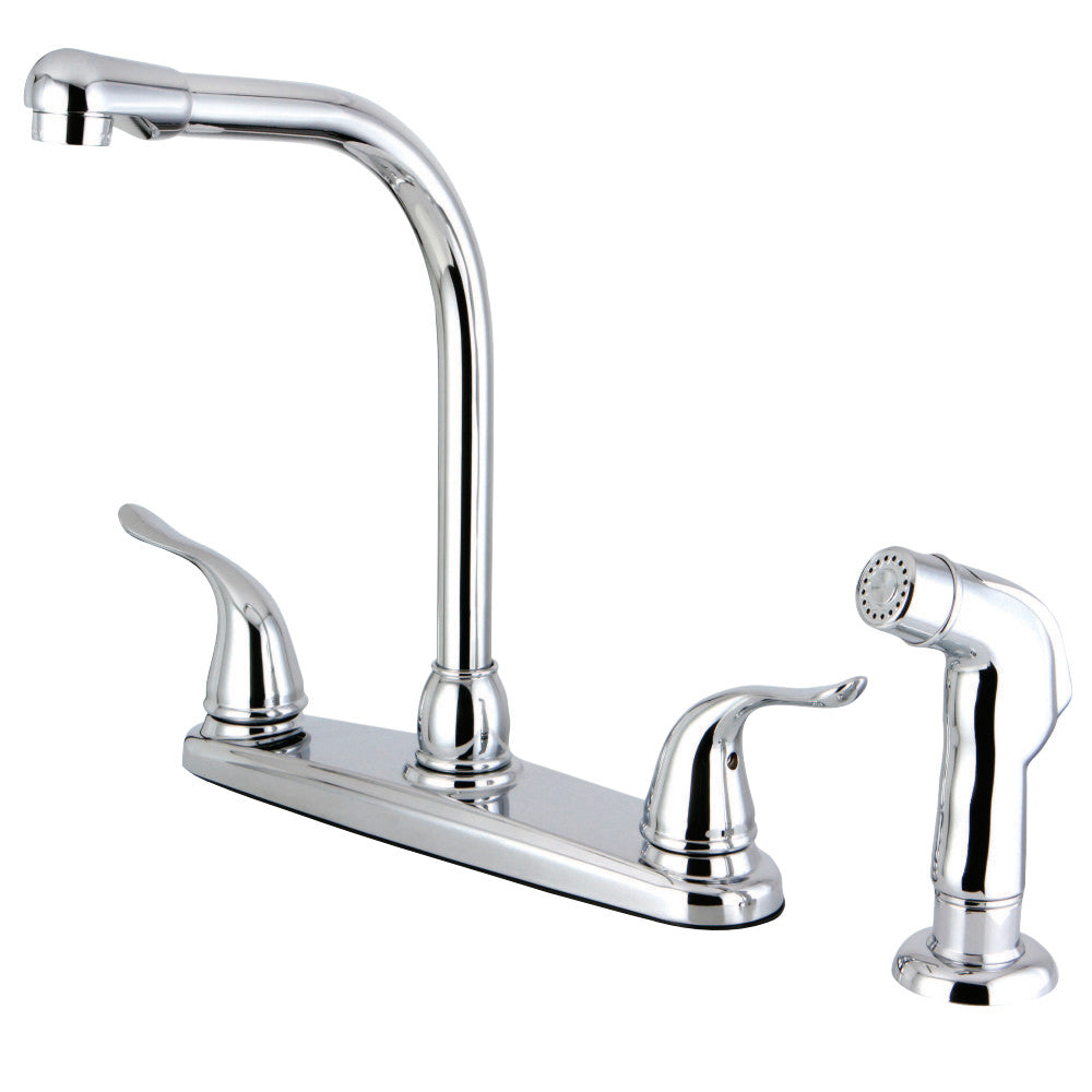 Kingston Brass FB2751YLSP Yosemite 8-Inch Centerset Kitchen Faucet with Sprayer