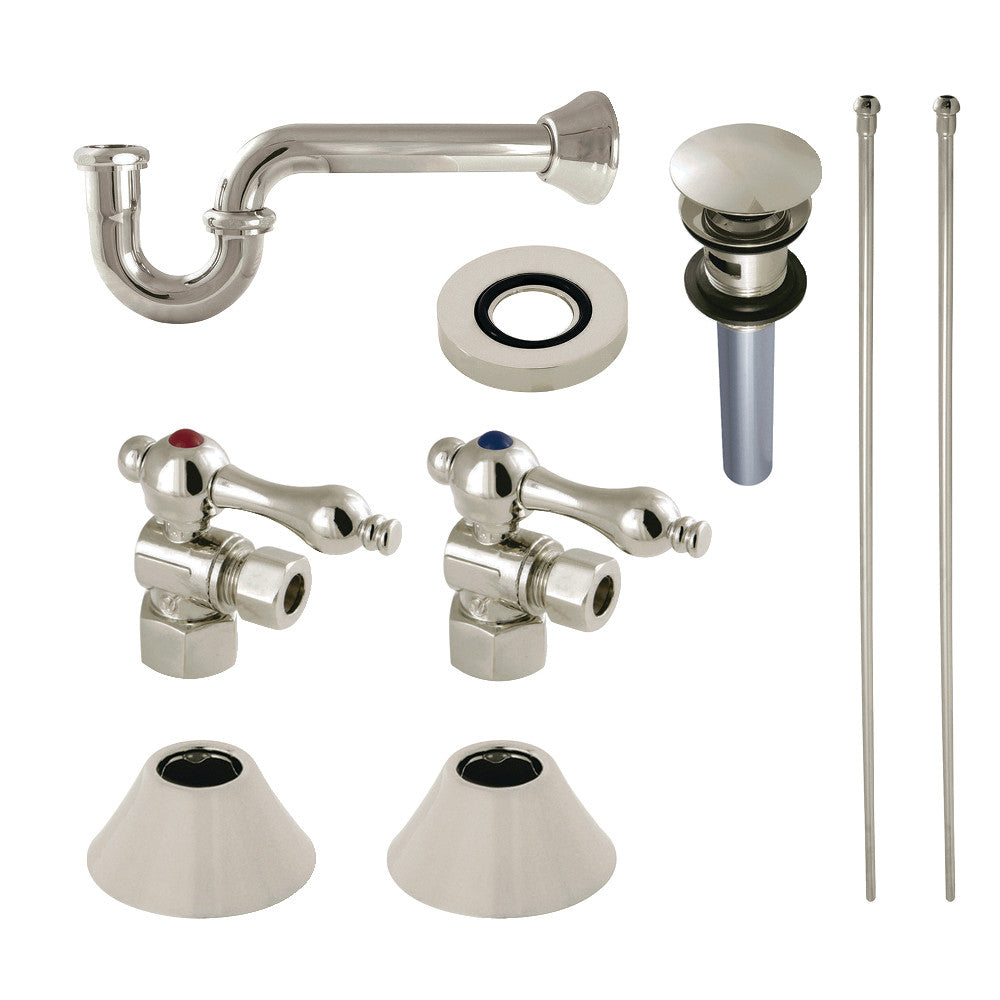 Kingston Brass Traditional Plumbing Sink Trim Kit with P-Trap and Overflow Drain