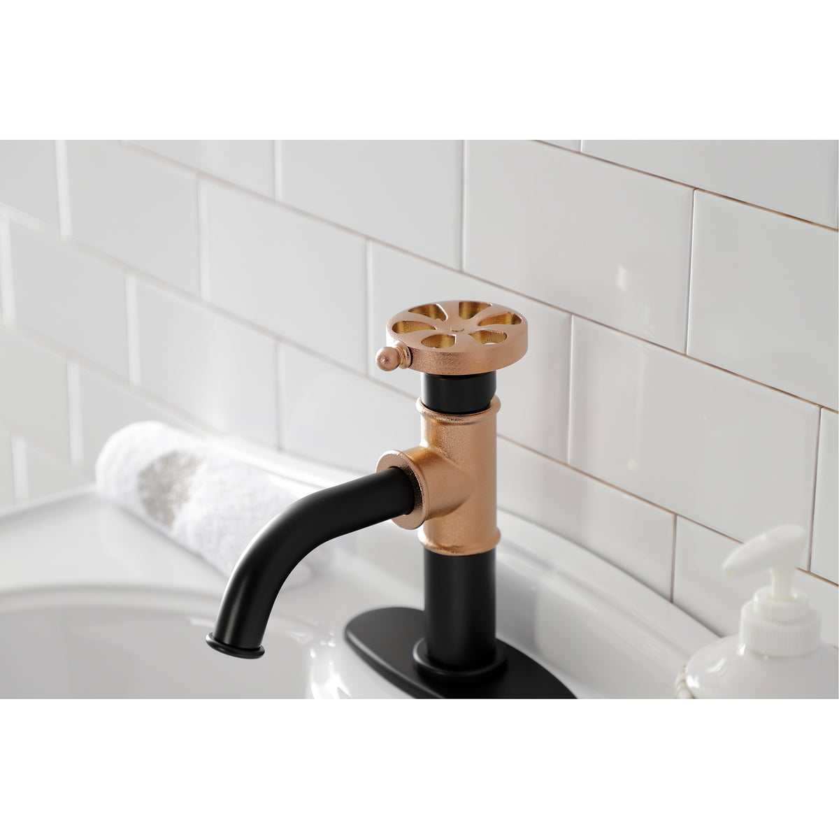 Kingston Brass KSD2824RX Belknap Single-Handle Bathroom Faucet with Push Pop-Up