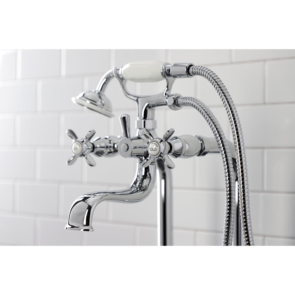 Essex Freestanding Clawfoot Tub Faucet Package with Supply Line