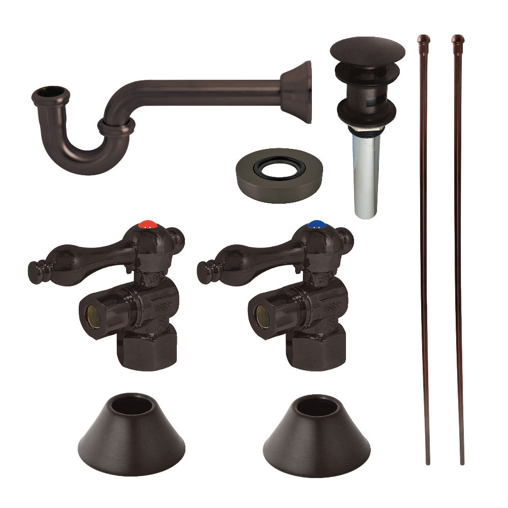 Kingston Brass Traditional Plumbing Sink Trim Kit with P-Trap and Overflow Drain