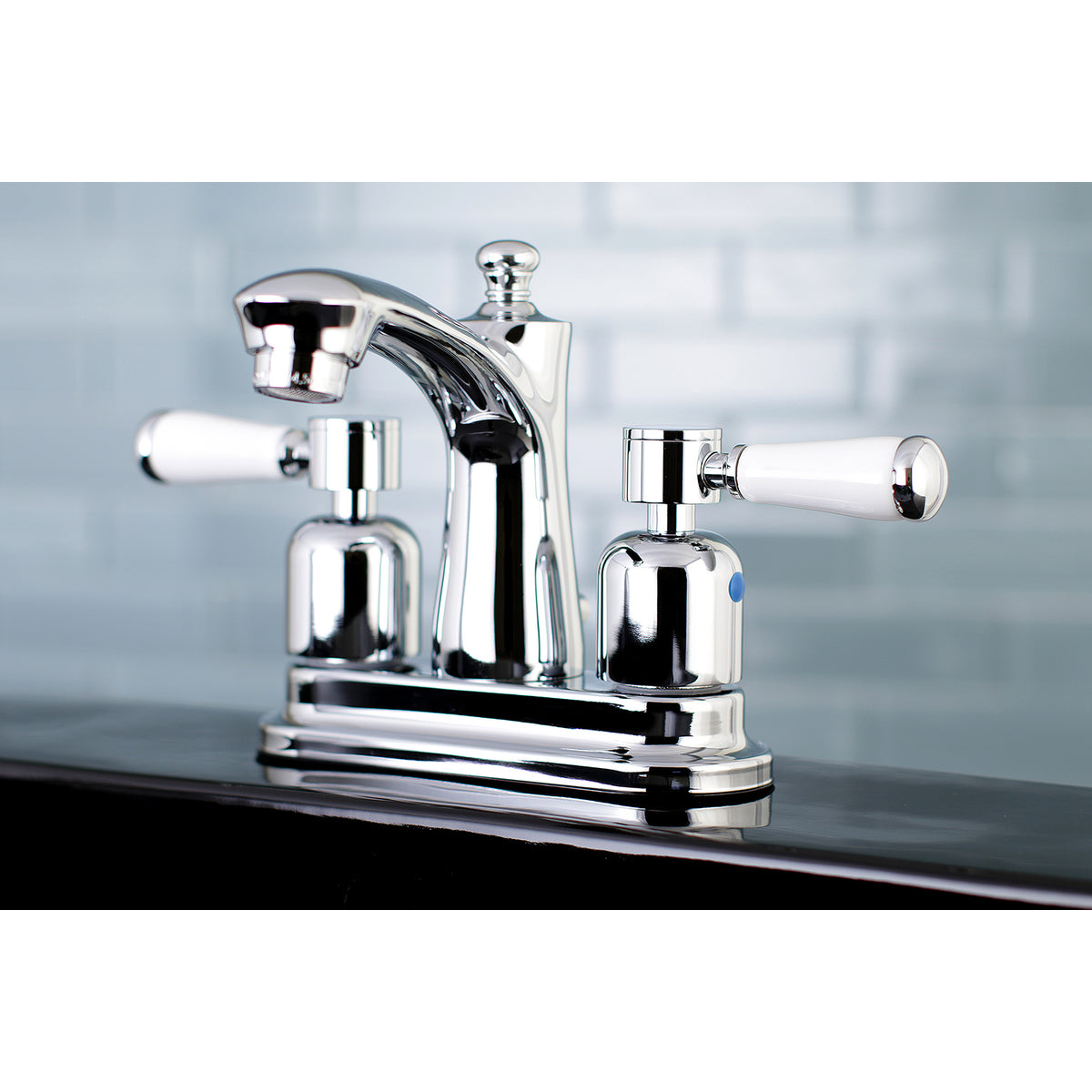 Kingston Brass FB7621DPL 4 in. Centerset Bathroom Faucet