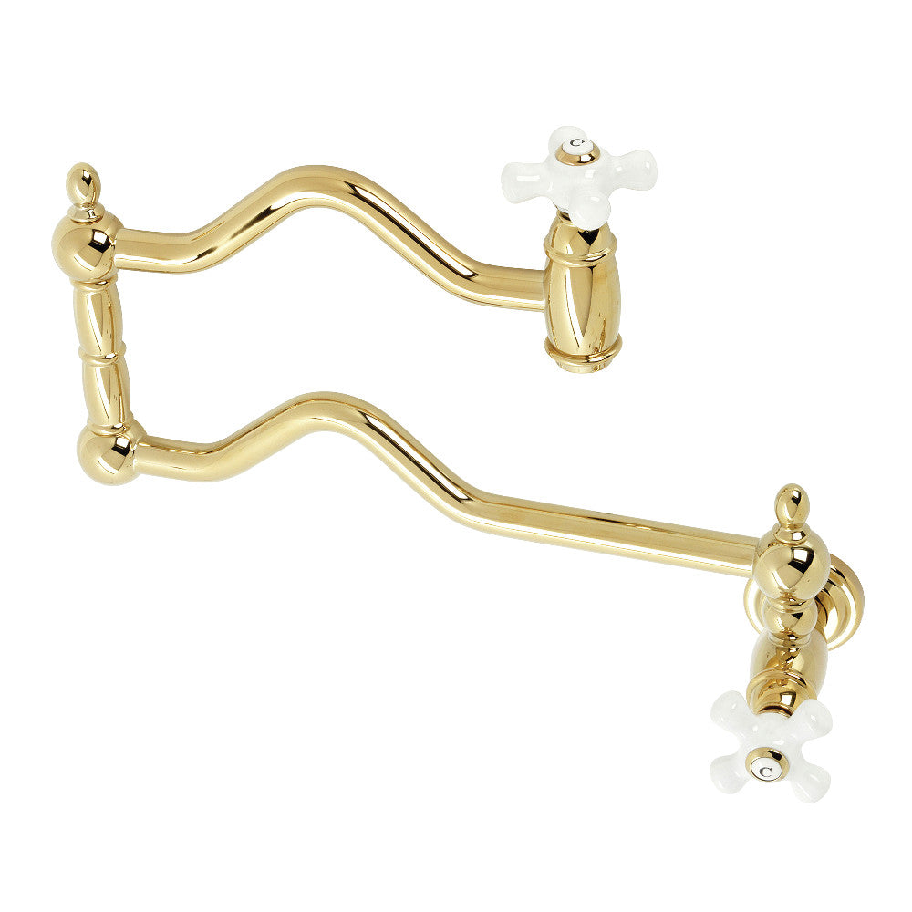 Kingston Brass KS2100PX Heritage Wall Mount Pot Filler