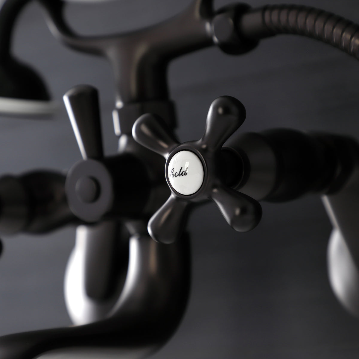 Kingston Wall Mount Tub Faucet with Hand Shower