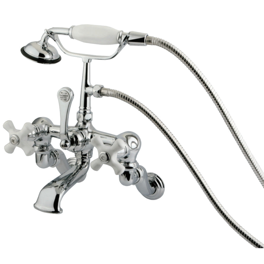 Vintage Wall Mount Clawfoot Tub Faucet with Hand Shower