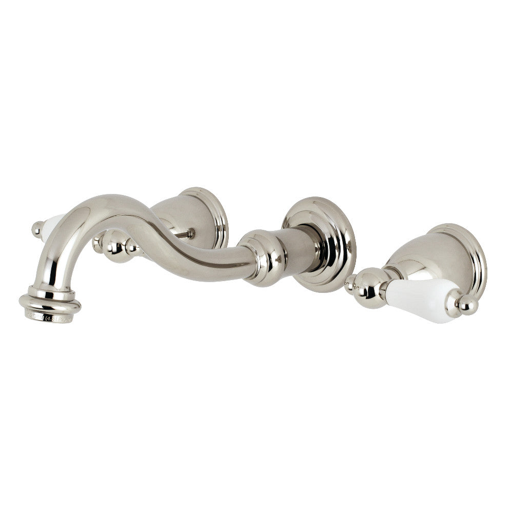 Kingston Brass KS3122PL Vintage 2-Handle Wall Mount Bathroom Faucet