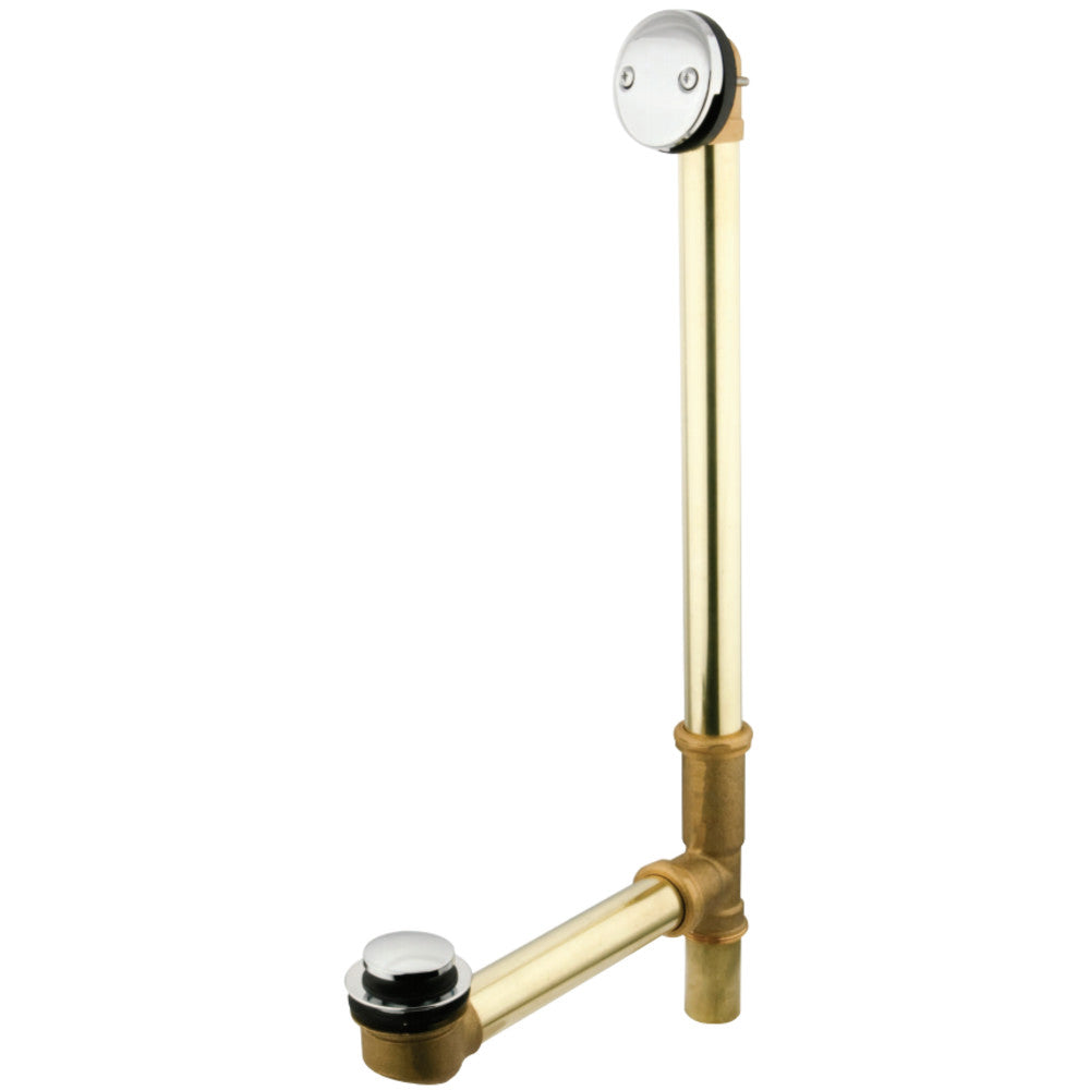 Kingston Brass 20&quot; Tub Waste with Overflow with Tip Toe Drain