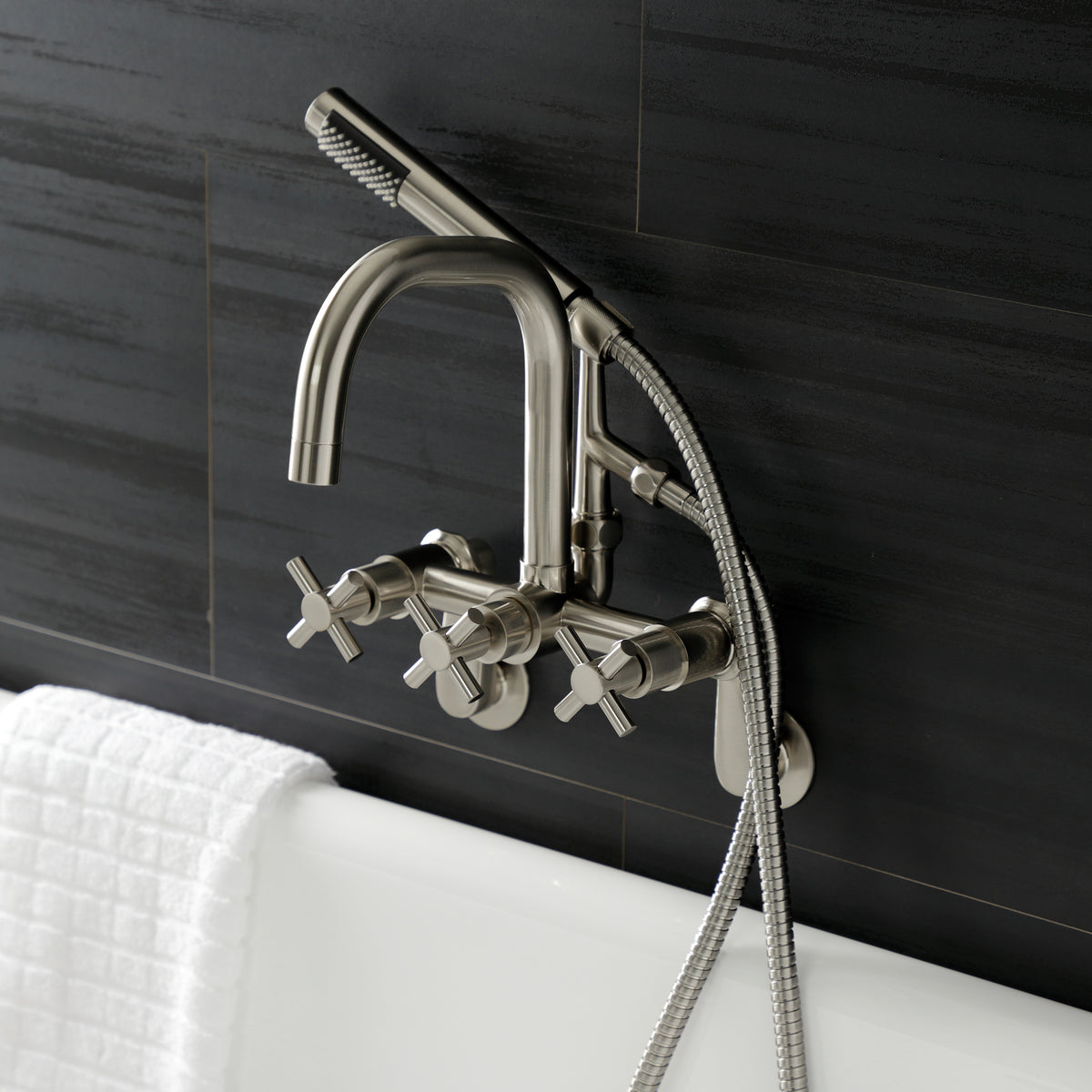 Aqua Vintage Concord Wall Mount Clawfoot Tub Faucet
