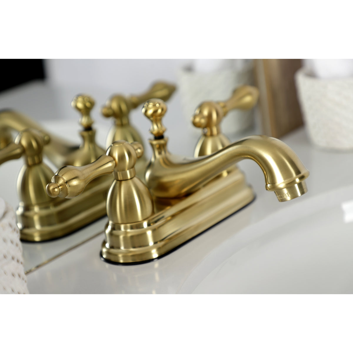 Kingston Brass KS3605AL 4 in. Centerset Bathroom Faucet