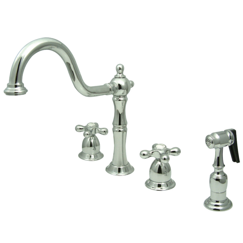 Kingston Brass KB1793AXBS Widespread Kitchen Faucet