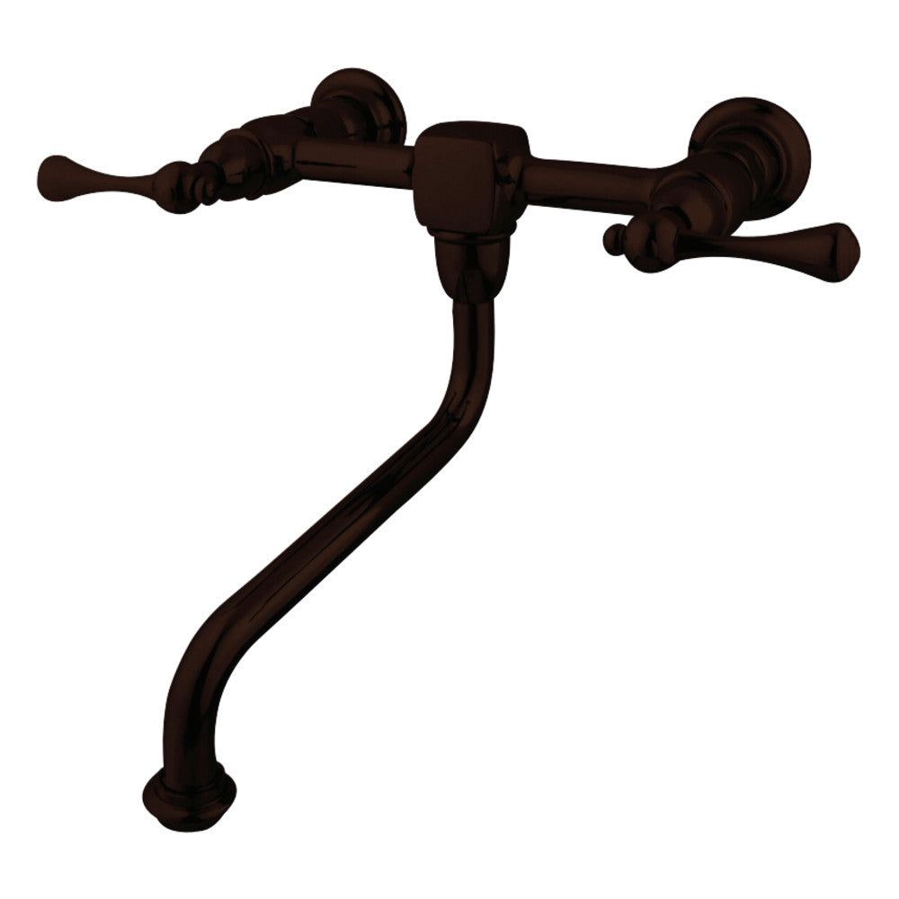 Kingston Brass KS1218BL Wall Mount Bathroom Faucet