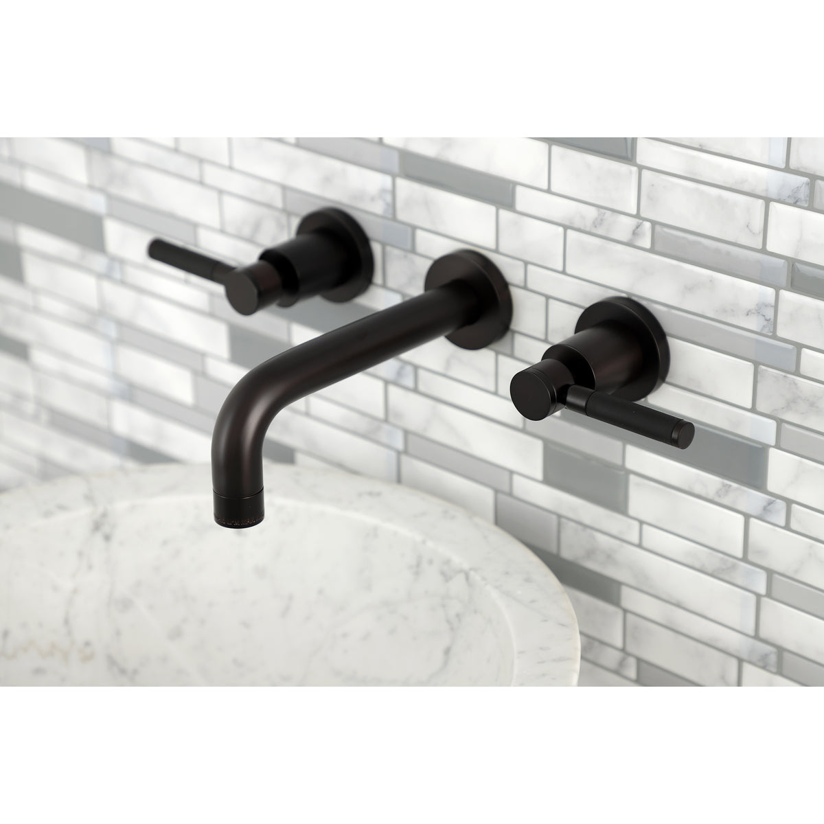 Kingston Brass KS8121DKL Kaiser 2-Handle Wall Mount Bathroom Faucet