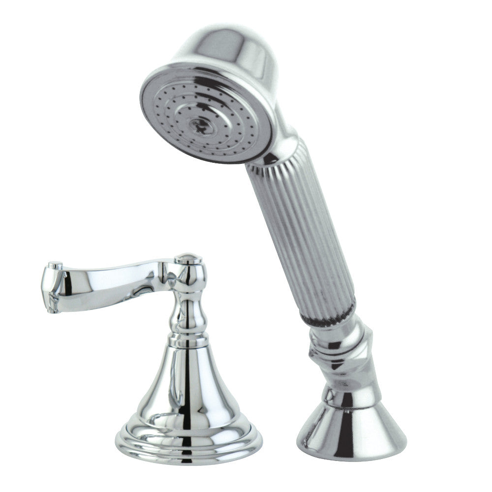Kingston Brass Deck Mount Hand Shower with Diverter for Roman Tub Faucet