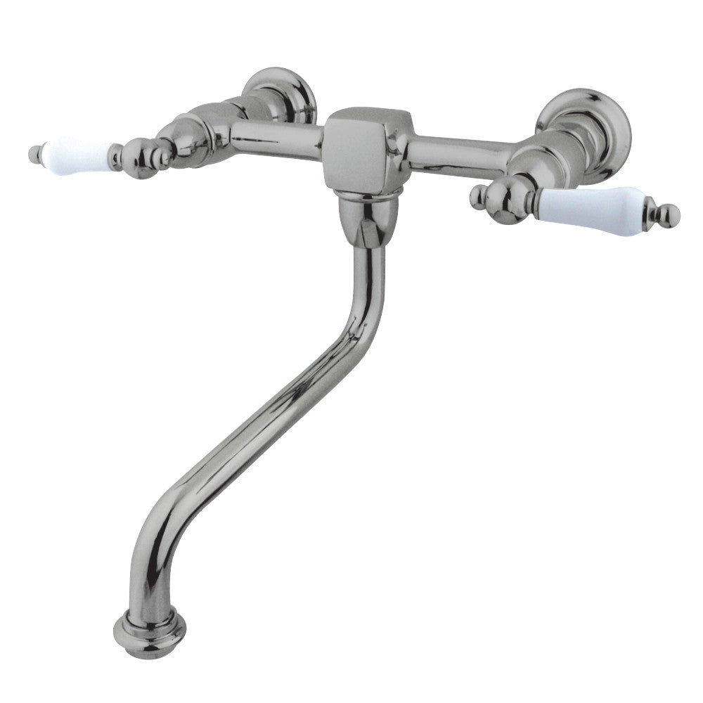Kingston Brass KS1215PL Heritage Wall Mount Bathroom Faucet