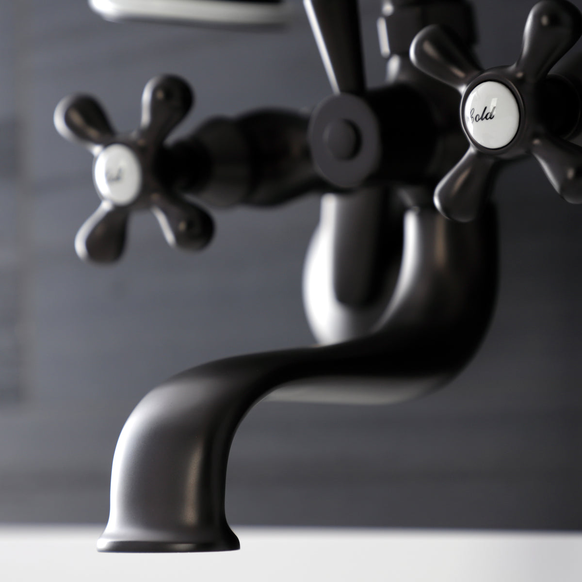 Kingston Wall Mount Tub Faucet with Hand Shower