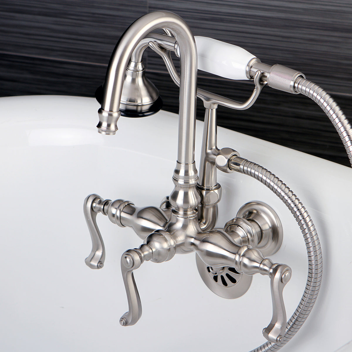Aqua Vintage Royale Wall Mount Clawfoot Tub Faucet