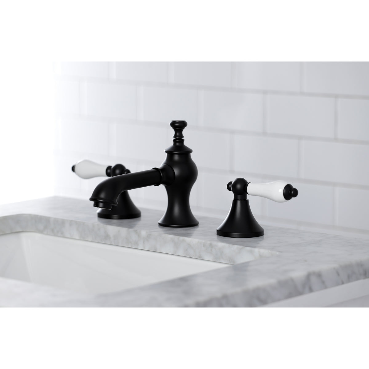 Kingston Brass KC7063PL Vintage 8 in. Widespread Bathroom Faucet