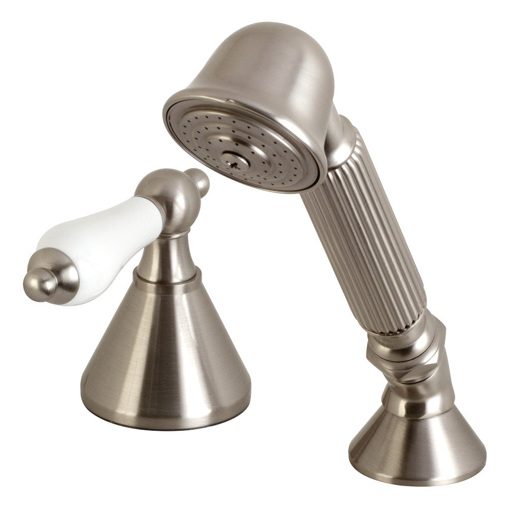 Kingston Brass Deck Mount Hand Shower with Diverter for Roman Tub Faucet
