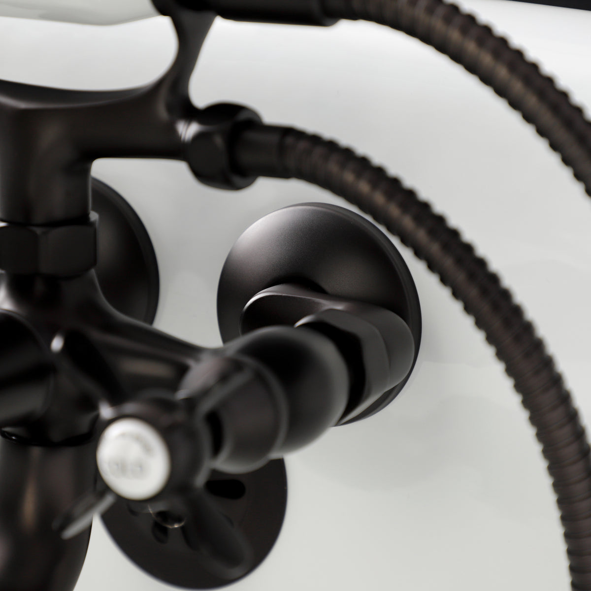 Essex Wall Mount Clawfoot Tub Faucet with Hand Shower