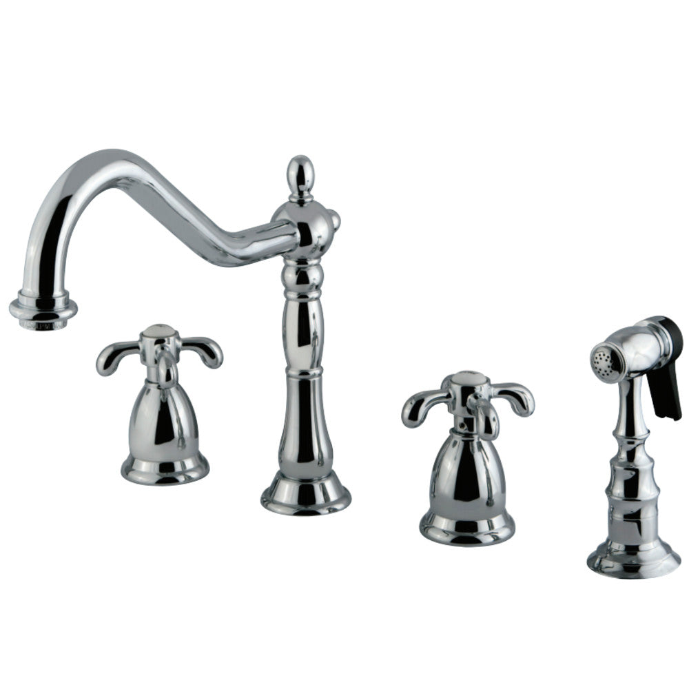 Kingston Brass KS1798TXBS Widespread Kitchen Faucet