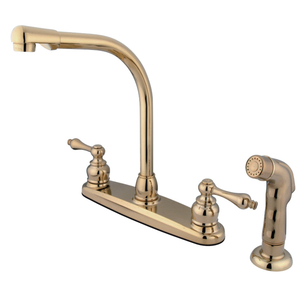 Kingston Brass KB716ALSP Victorian Centerset Kitchen Faucet
