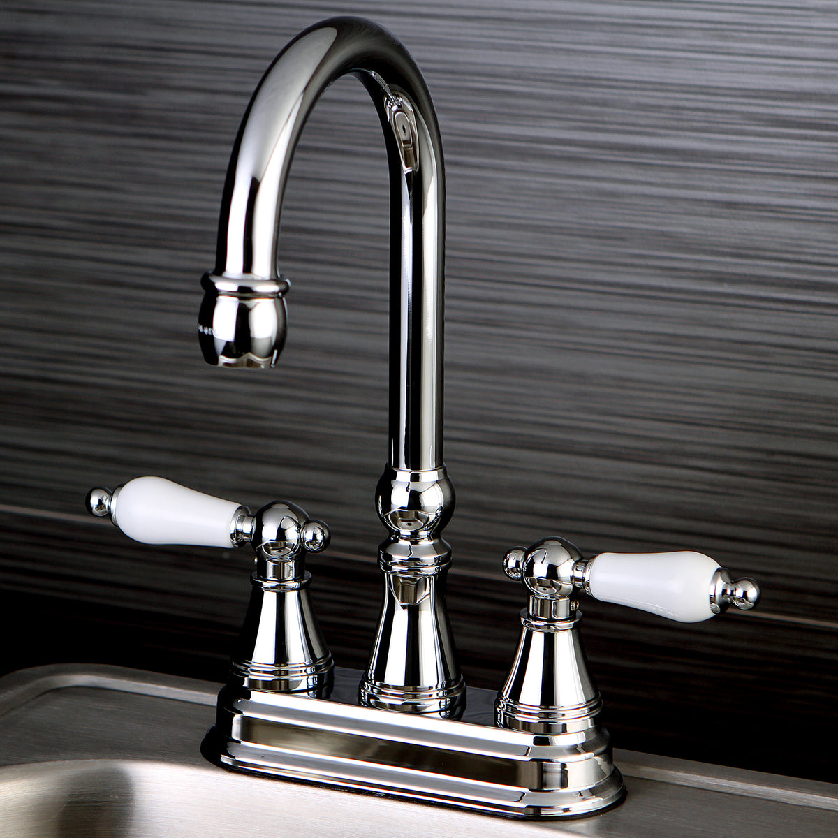Kingston Brass KS2498PL Governor Bar Faucet Without Pop-Up