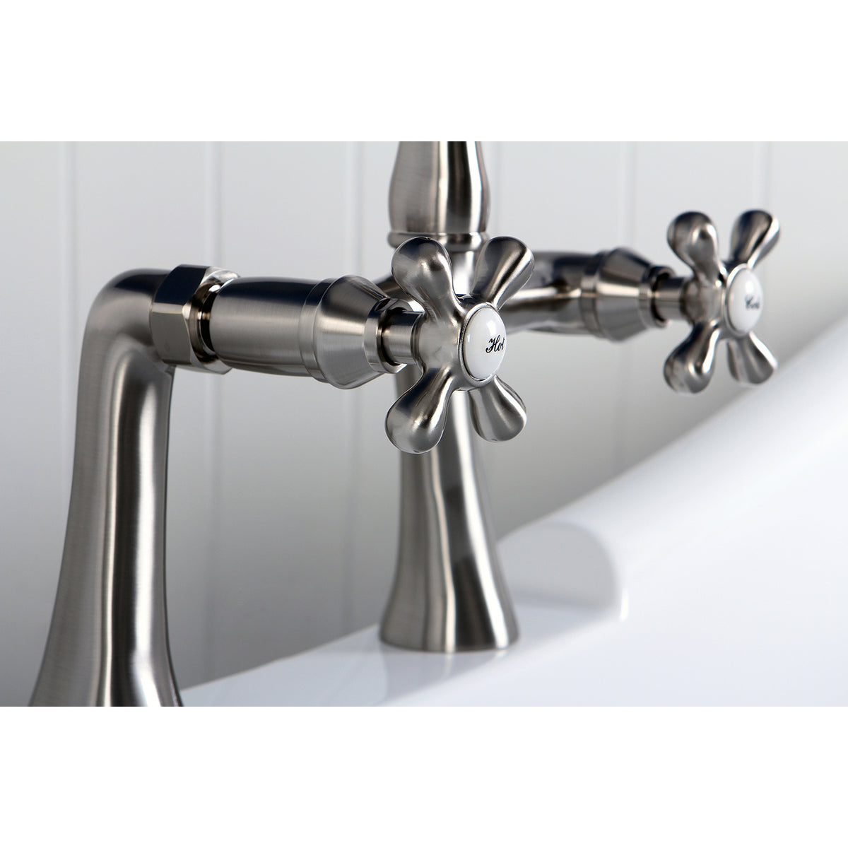 Restoration 7-Inch Center Deck Mount Clawfoot Tub Faucet