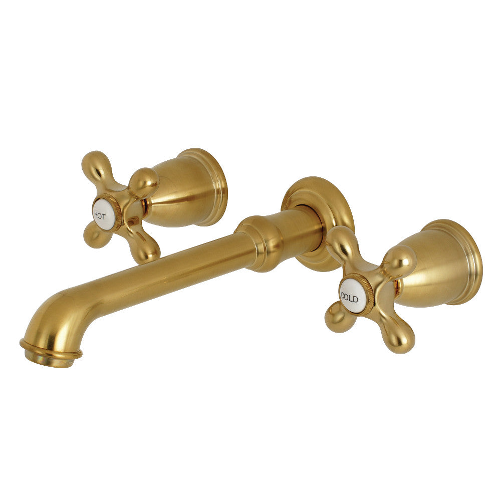 Kingston Brass KS7125AX English Country Two-Handle Wall Mount Bathroom Faucet
