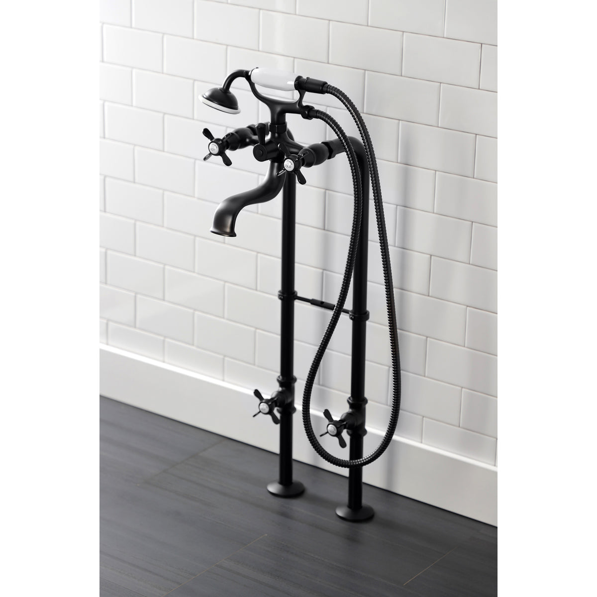 Essex Freestanding Clawfoot Tub Faucet Package with Supply Line