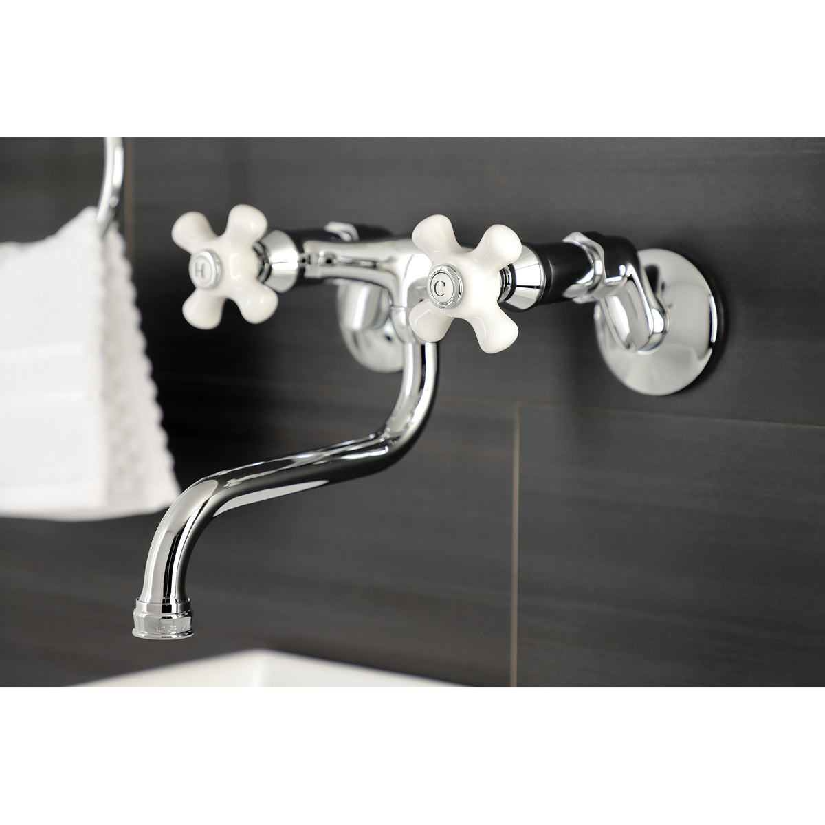 Kingston Brass KS616C Wall Mount Bathroom Faucet