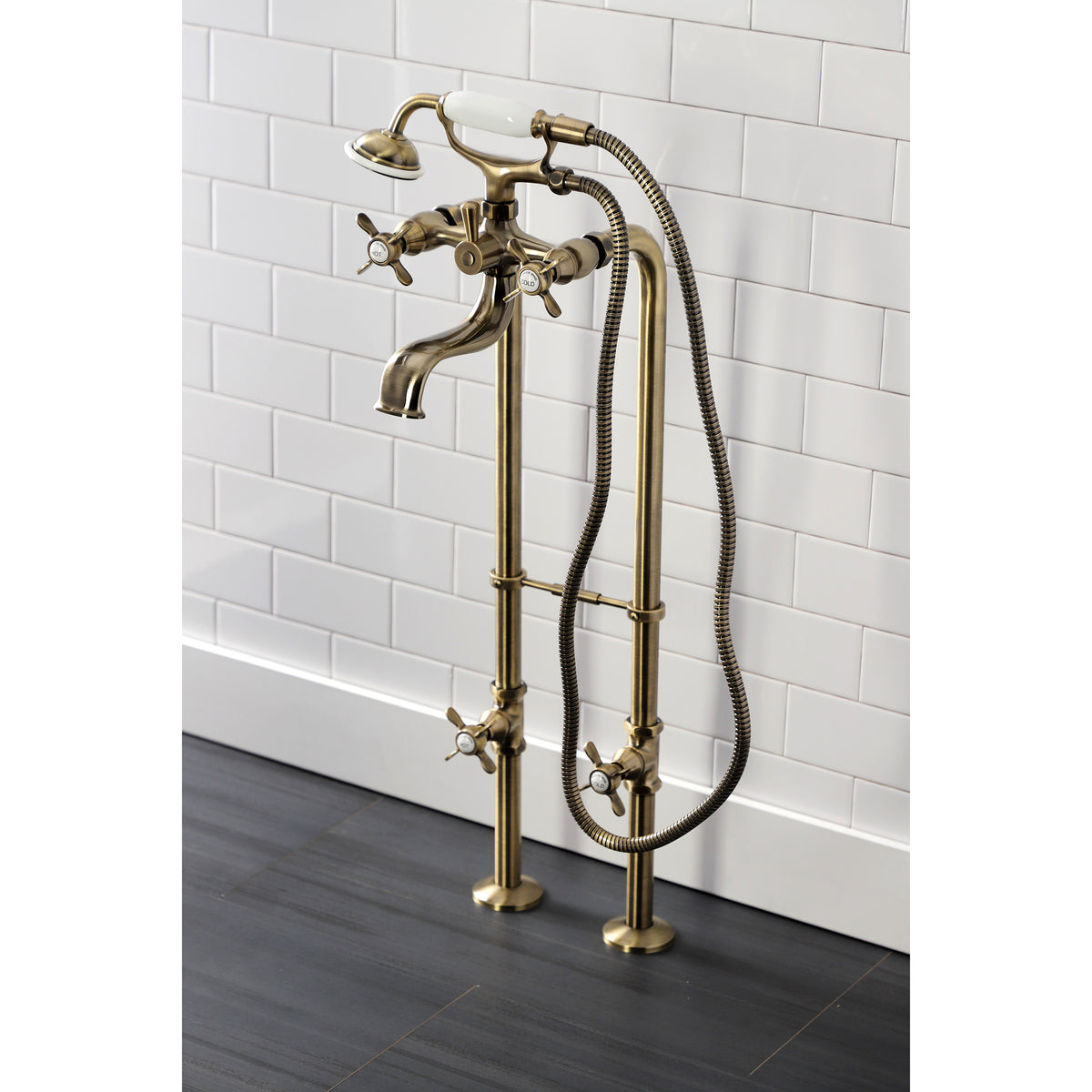 Essex Freestanding Clawfoot Tub Faucet Package with Supply Line