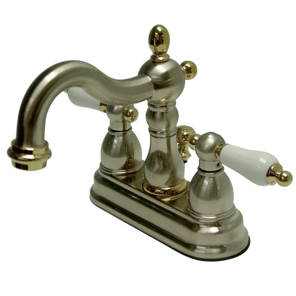 Kingston Brass KB1606PL Heritage 4 in. Centerset Bathroom Faucet